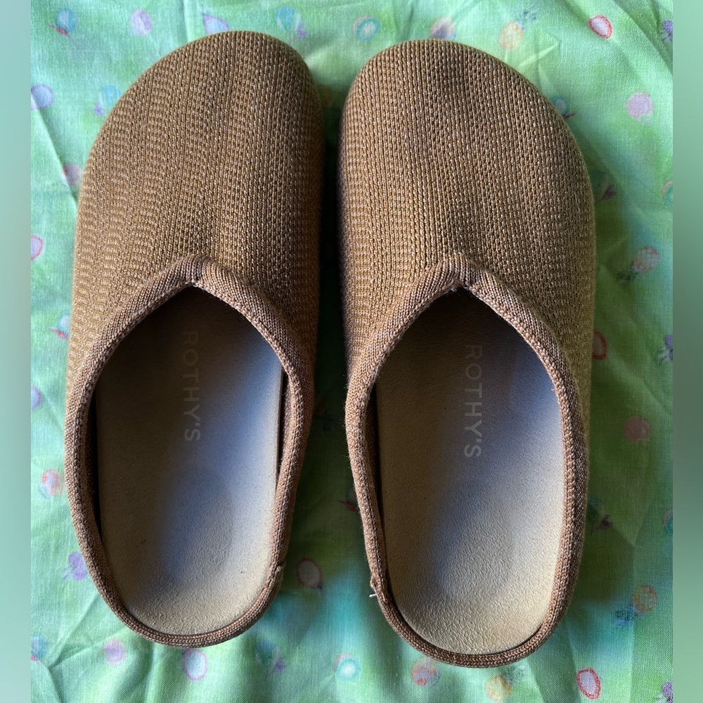 Rothy’s Casual Clog in Teak Herringbone size 7